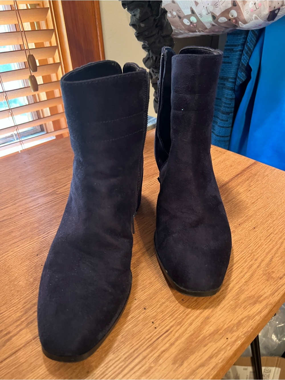 East 5th Black Suede Ankle Booties